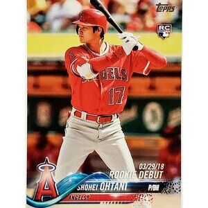 SHOHEI OHTANI ROOKIE DEBUT 2018 TOPPS UPDATE #US285, ANGELS, DODGERS, MVP!